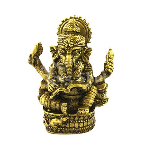 Ganesh - sloní indický Boh múdrosti zlatý 1