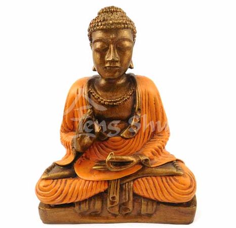 Buddha Mudra oranžový 20 cm