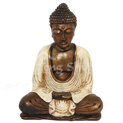 Buddha pokoje Siddhi bílý výška 15.5 cm