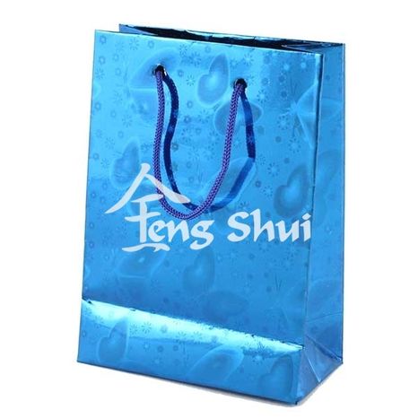 Dárková taška modrá 10x8 cm
