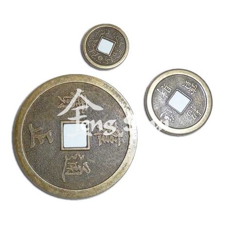 Set 9 čínských mincí ve 3 velikostech