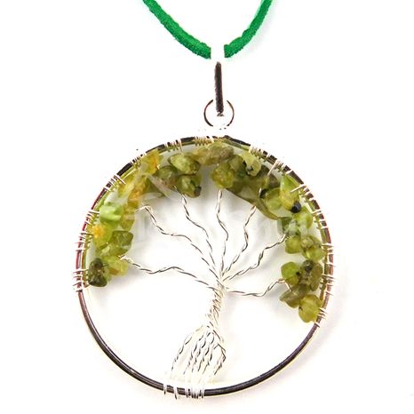 Přívěsek Strom života Olivín
