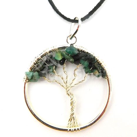 Přívěsek Strom života Smaragd