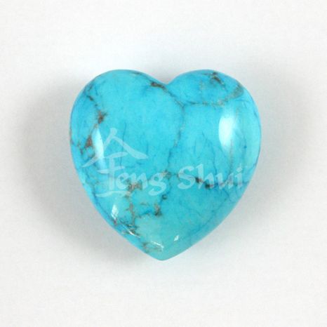 Srdce Howlit modrý 3x3 cm