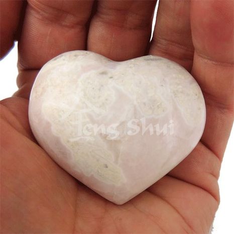 Srdce hmatka Opál růžový 67 g