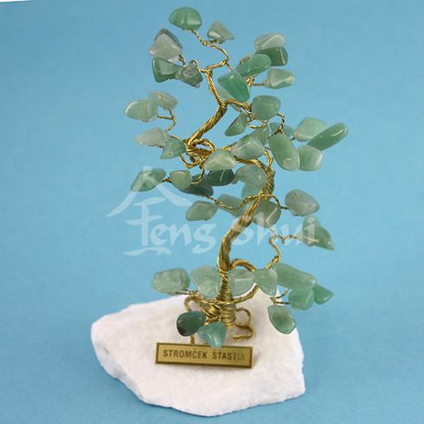 Stromeček štěstí Avanturín zelený 13 cm