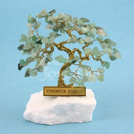 Stromček šťastia Avanturín zelený 9 cm