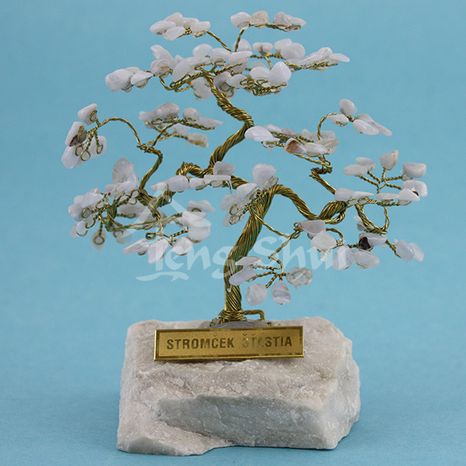 Stromeček štěstí a hojnosti Chalcedon 10 cm