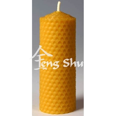 Svíčka z včelího vosku točená 100/30 mm