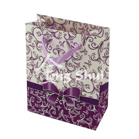 Darčeková taška fialová 23x18 cm