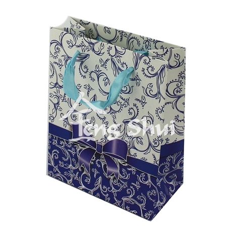 Darčeková taška modrofialová 23x18 cm