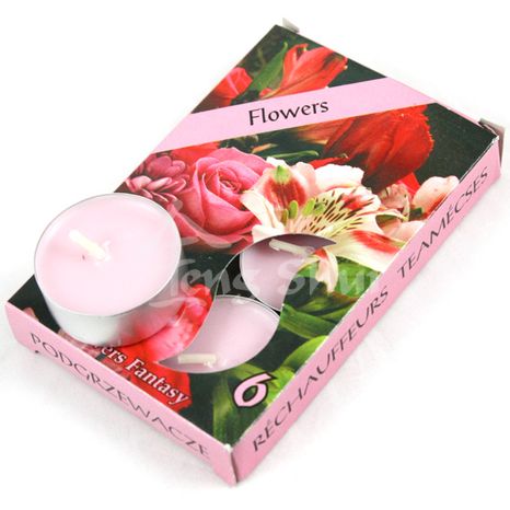 Voňavé čajové svíčky Květiny