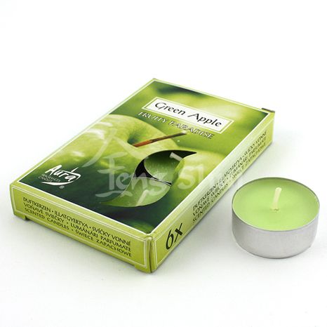 Voňavé čajové svíčky - zelené jablko