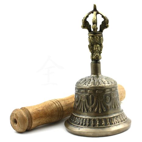 Zvonek tibetský mosaz 14.5 cm